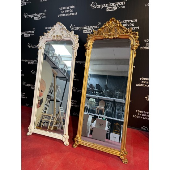 Varaklı Gold Karşılama Aynası – Lüks Dekoratif Boy Ayna | Organizasyon Outlet Varaklı Gold Karşılama Aynası – Lüks Dekoratif Boy Ayna | Organizasyon Outlet